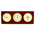 Tide & time Clock w/ Weather Station - Mahogany